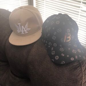 2 hats The black one is more